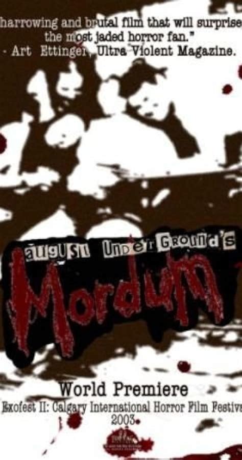 august underground mordum|august underground mordum parents guide.